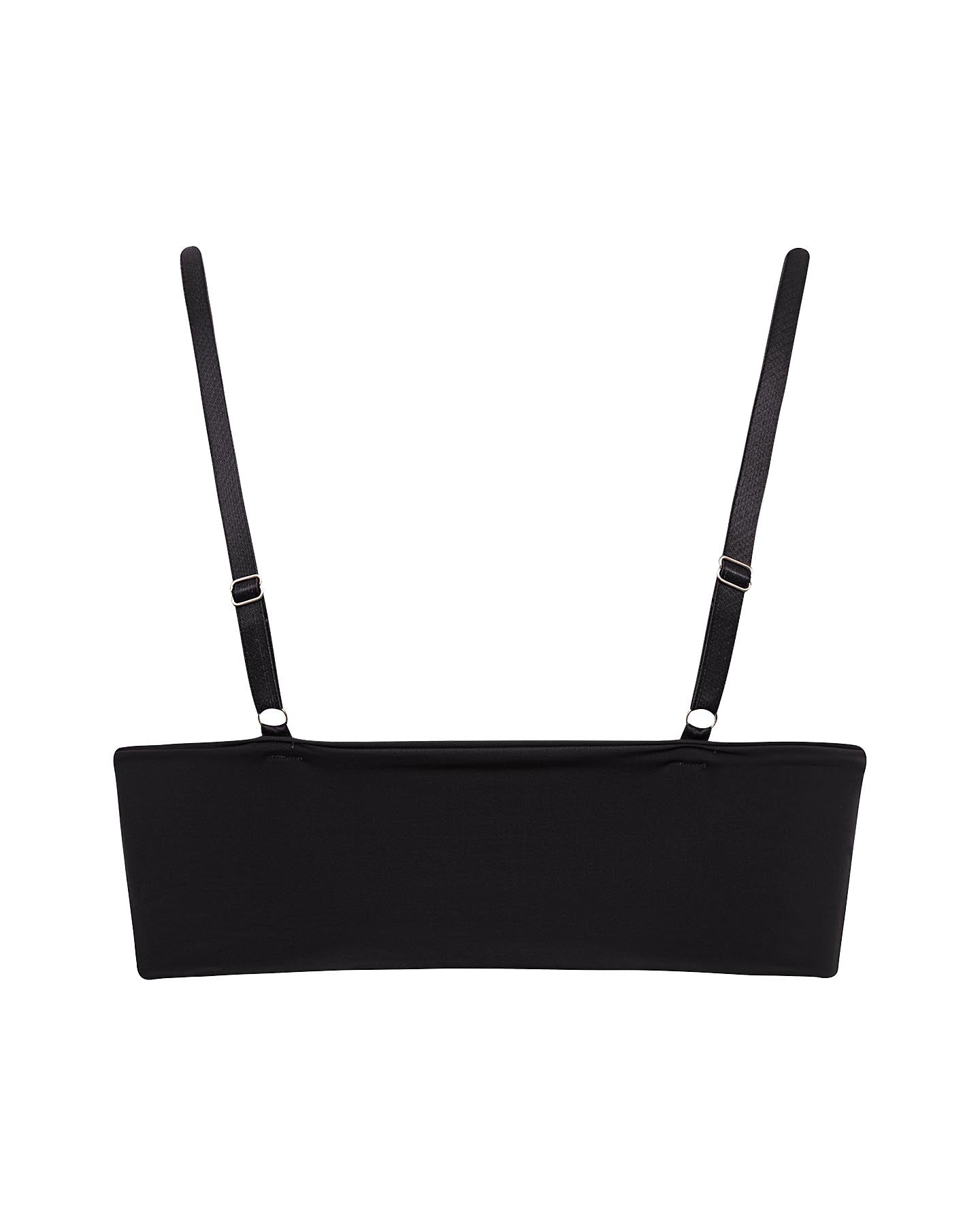 Top Triângulo Microfibra Marcela Preto