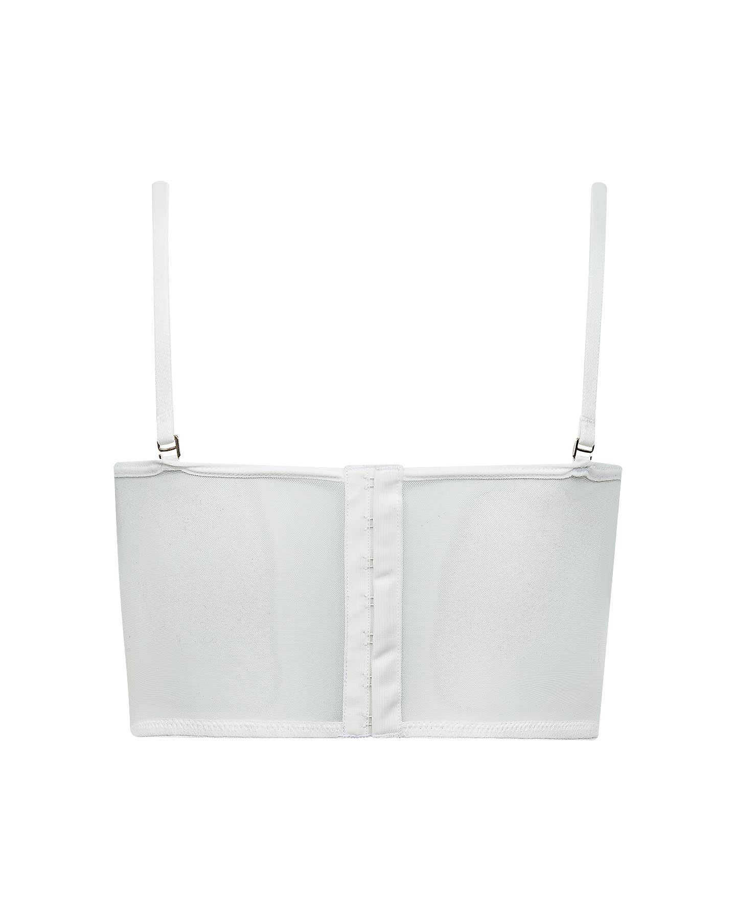 Corset Em Renda E Tule Com Alças Removíveis Serena Off