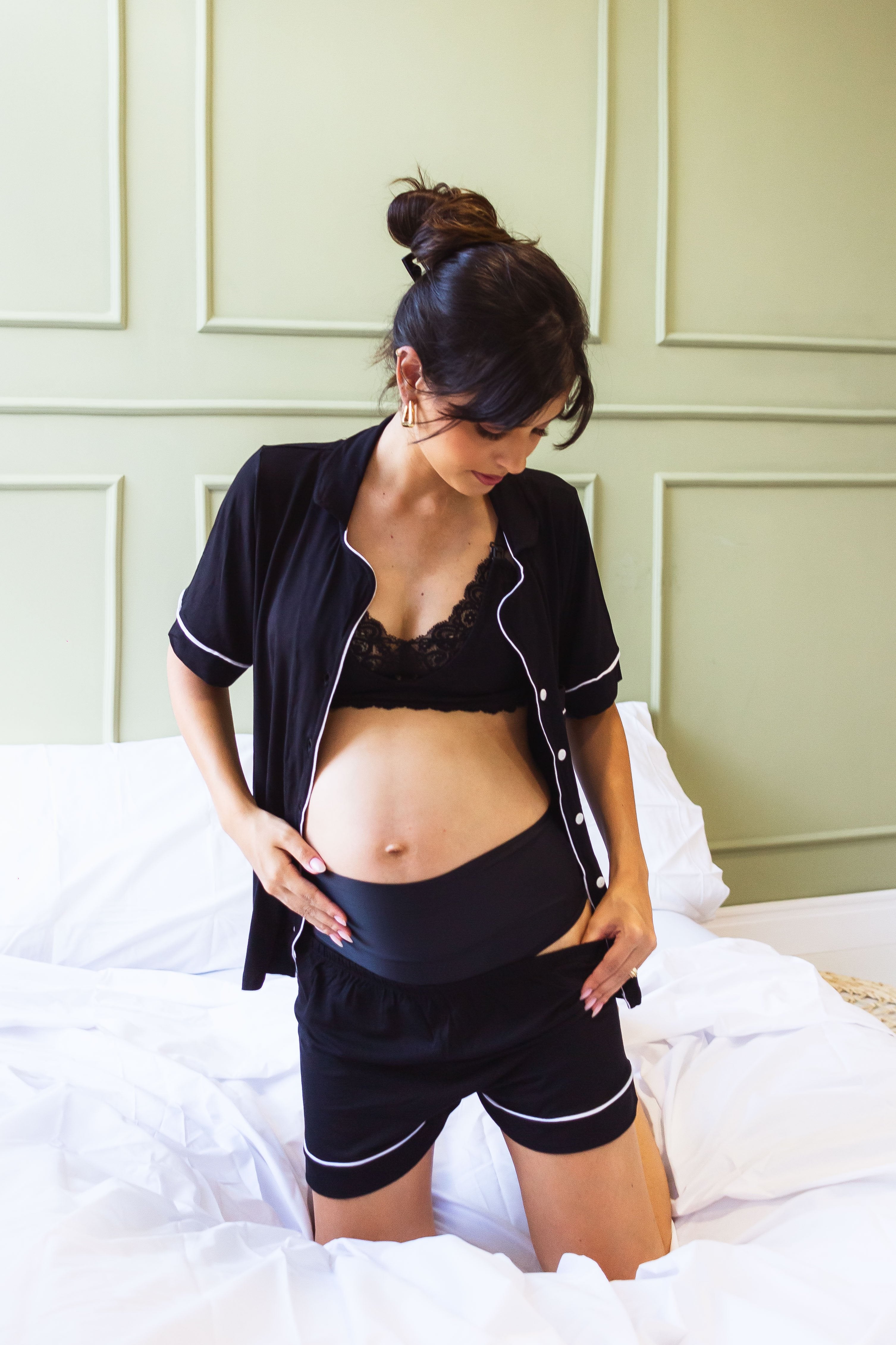 Calcinha em Microfibra Preto Mães