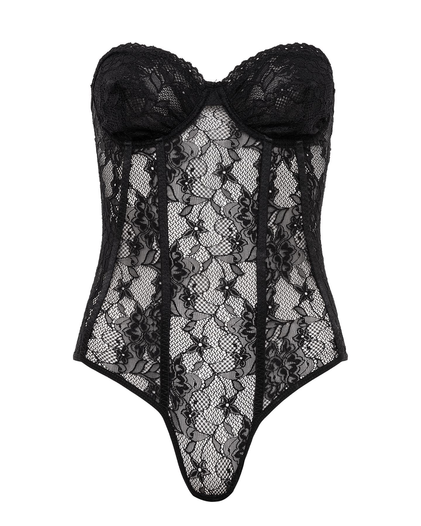 Body Em Renda Tomara Que Caia Preto