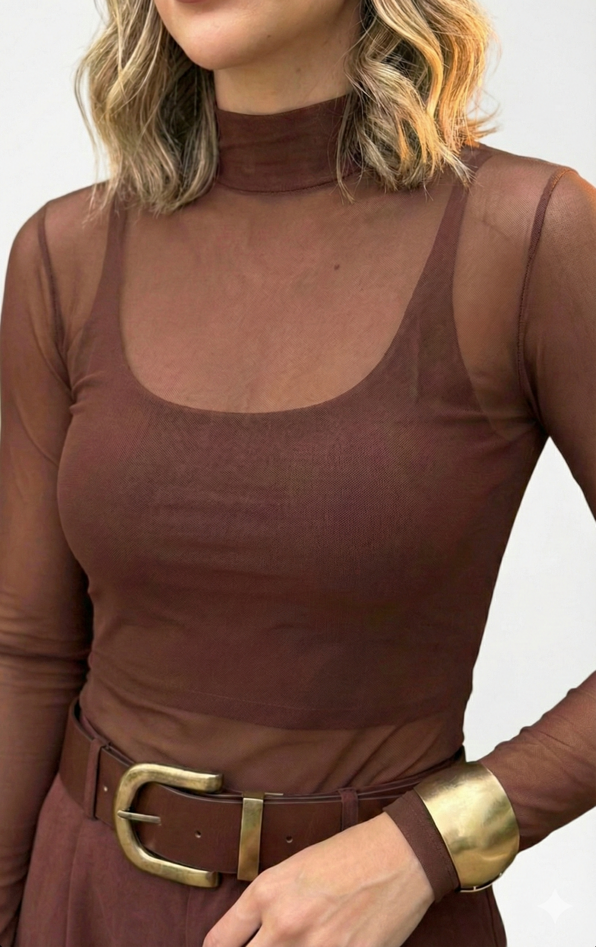 Combo Body Noite Preto + Body Noite Marrom