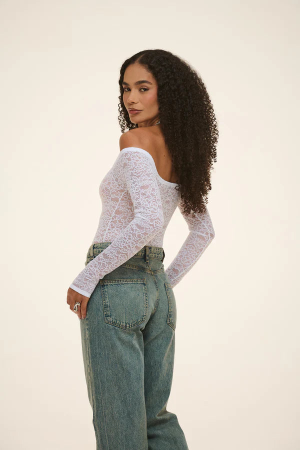 Combo Bodys Manga Longa Em Renda