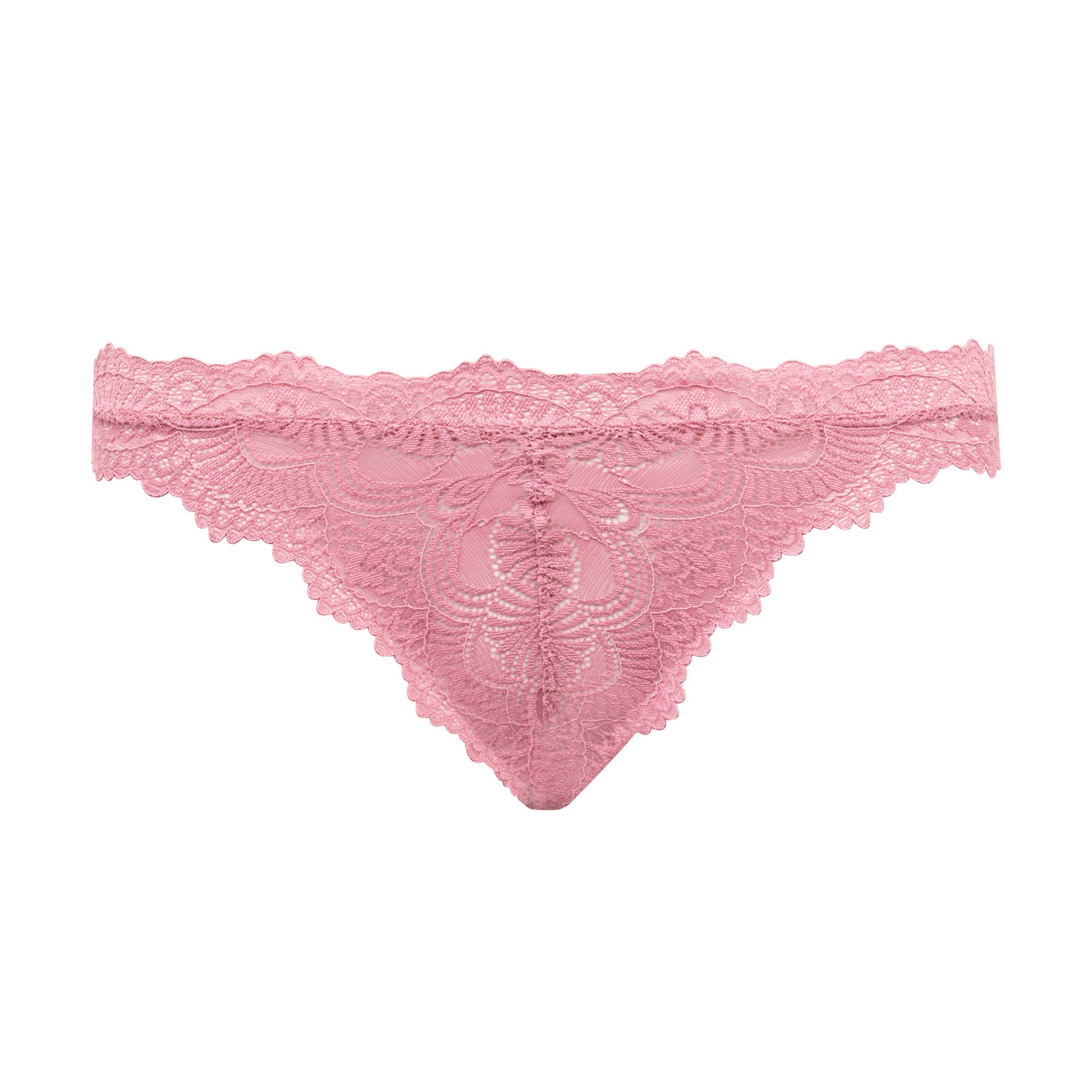 Calcinha Fio Dental Em Renda Lucia Rosa Íris
