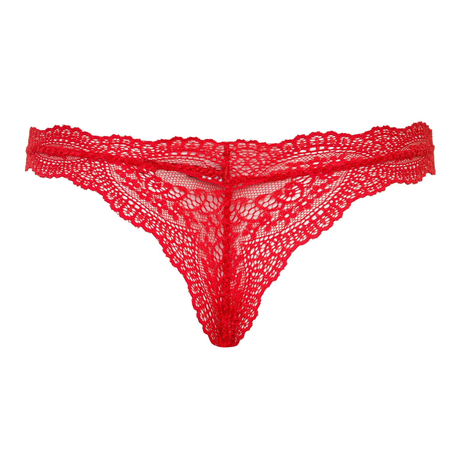 Calcinha Fio Dental Em Renda Lucia Tomate