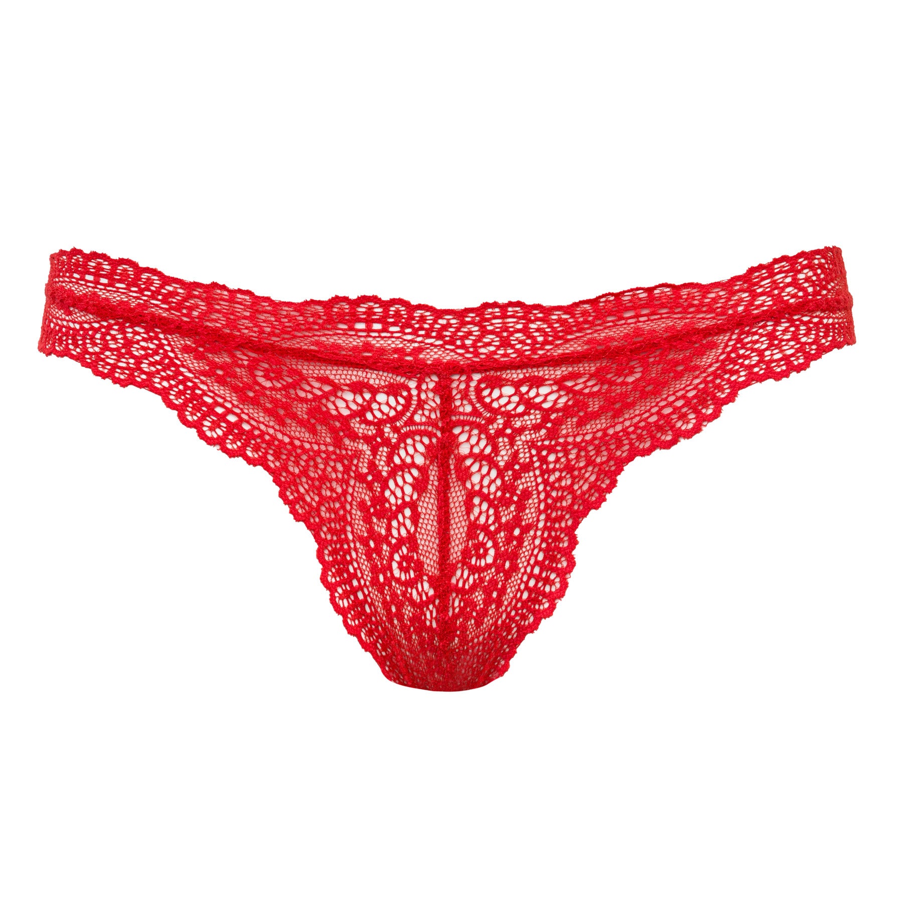 Calcinha Fio Dental Em Renda Lucia Tomate