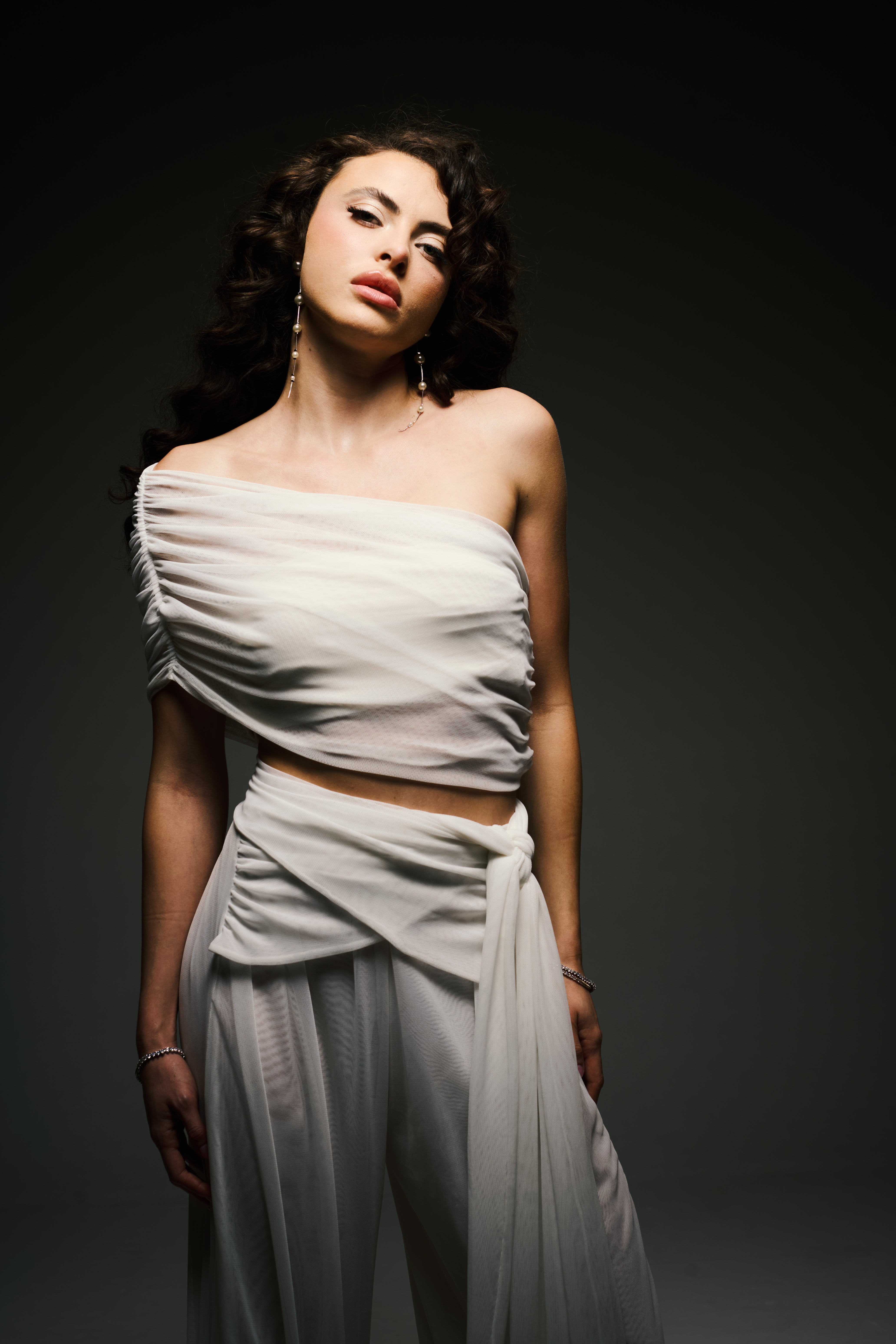 Vestido Recomeço Em Tule 3 em 1 Off White