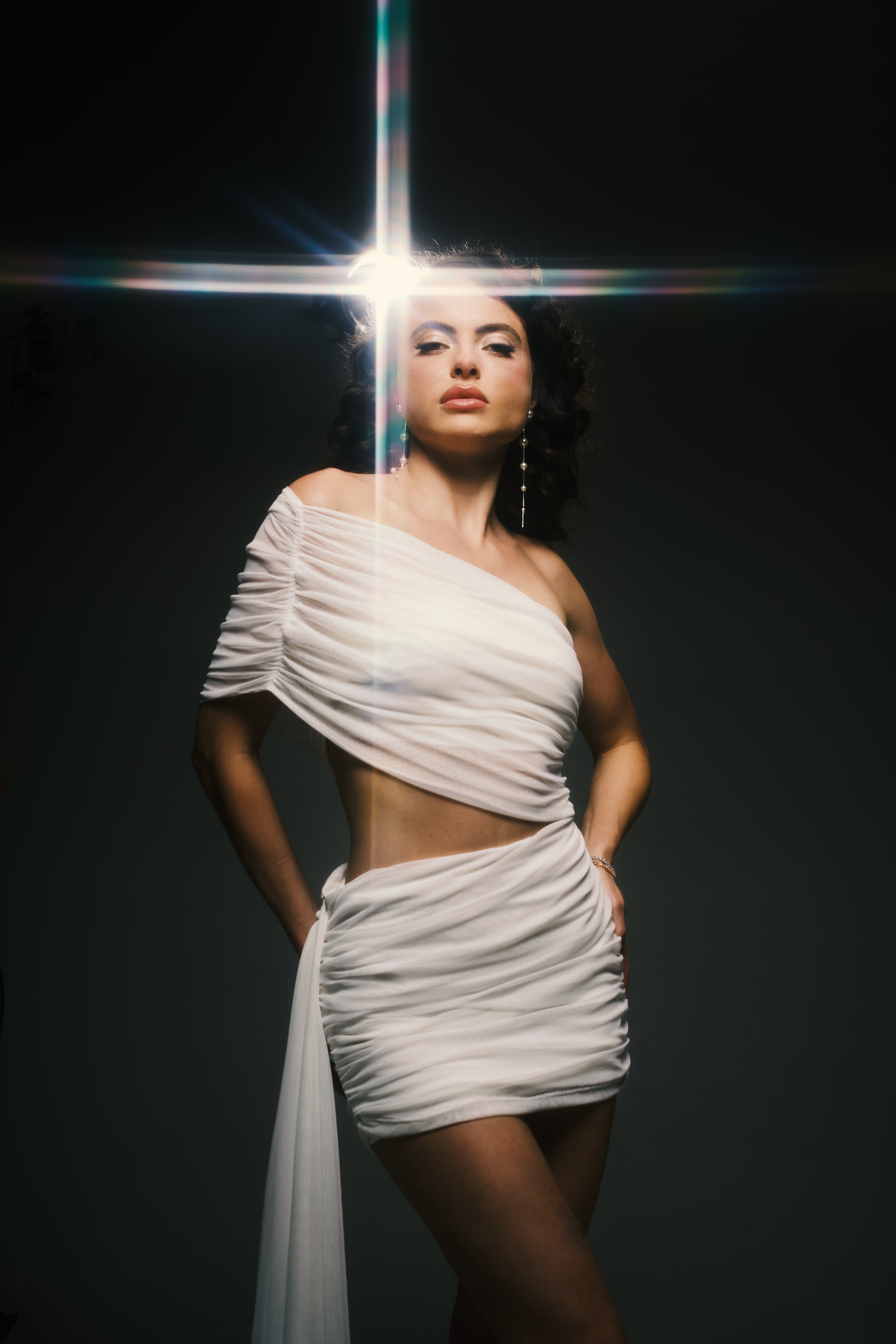 Vestido Recomeço Em Tule 3 em 1 Off White