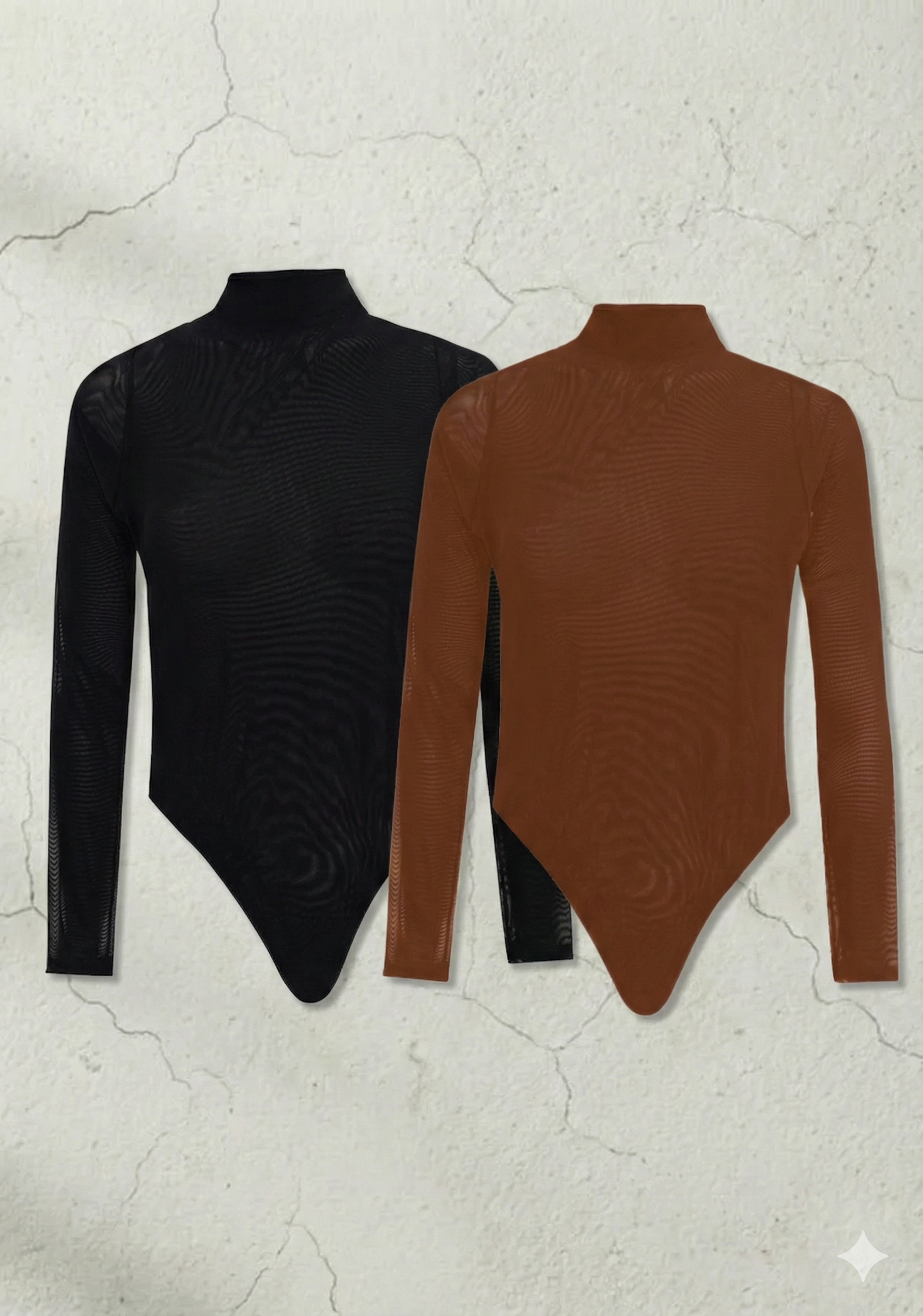 Combo Body Noite Preto + Body Noite Marrom